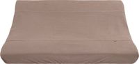 Baby's Only Gebreide baby aankleedkussenhoes - Waskussenhoes - Overtrek verzorgingskussen Pure - Mokka - 45x70 cm - 100% ecologisch katoen