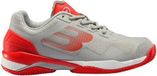 Time Bullpadel Padelschoenen Hack Knit 19V Grijs/Rood - Maat 41