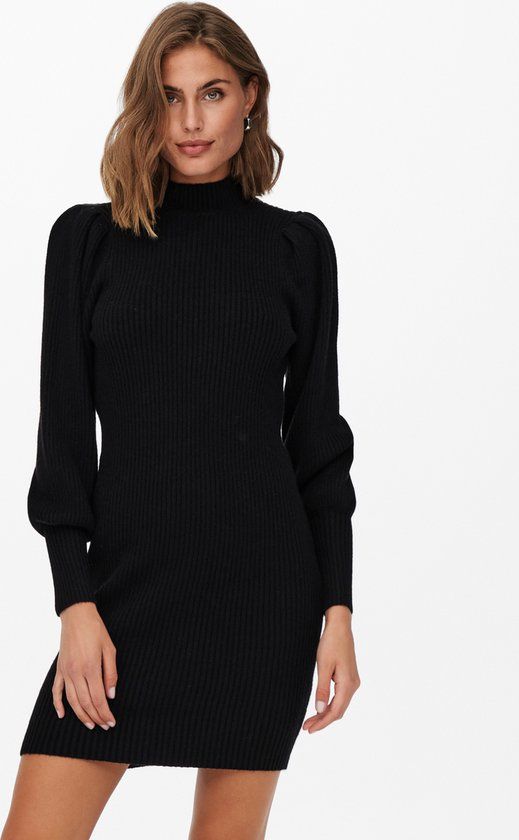 ONLY ONLKATIA L/S DRESS KNT NOOS Women's Dress - Size XS - Black