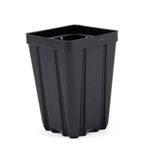 Grower's Solution Vierkante Kas Potten 3.5" x 5" - Zwart - Kunststof - Diep - Aantal 50