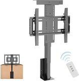 Wan GmbH Support TV universel inclinable et pivotant pour table - Pied stable avec tapis éponge absorbant les chocs