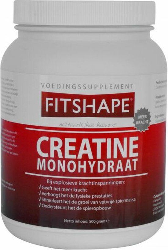 Fitshape Creatine Monohydraat - 500g - Sportvoeding