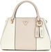 GUESS Noelle II Luxury Satchel Handtas Creme White / Taupe