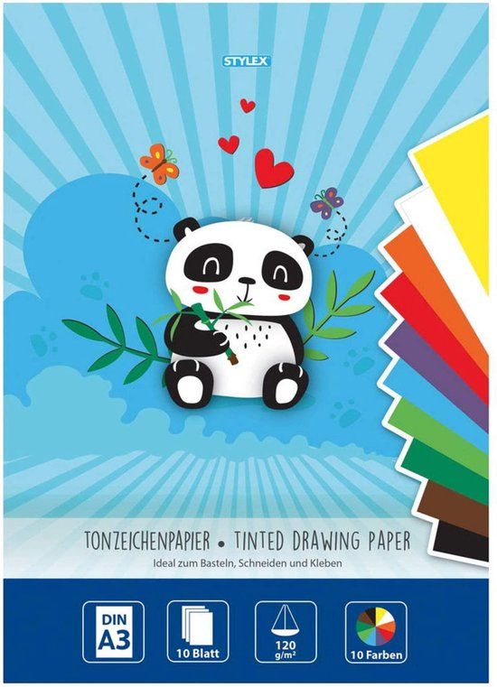 Stylex Knutselkarton A3 - Assorti Kleuren - 10 Vel