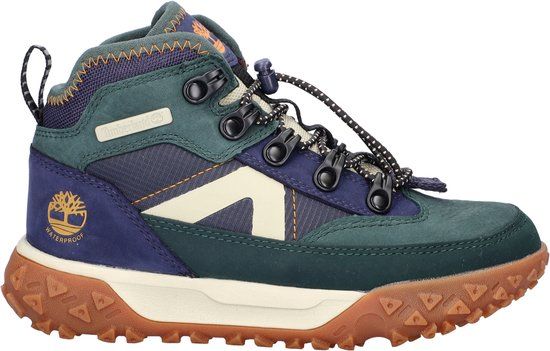 Timberland Greenstride Motion 6 Mid Bungee jongens sneaker - Groen multi - Maat 32