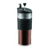BODUM 11100-01S TRAVEL PRESS thermobeker met klapdeksel, 0,45 l, kunststof