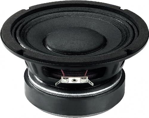 Monacor SP-6/100PA PA midrange driver, 100 Watt nominaal vermogen en 8 Ohm impedantie, 6,5 inch, zwart