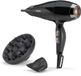 BaByliss Power Pro 2300 Haartrockner - 2 Düsen + Diffusor - 122 km/h - Schwarz
