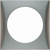 Berker Hager Enkelvoudig frame, Integro Flow, mat roestvrij staal, gelakt