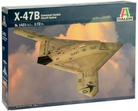 Italeri Modelbouwpakket Vliegtuigen - 1421 X-47B Unmanned Combat Aircraft System Plastic - 1:72