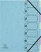 Exacompta 8x Harmonika sorteermap met elastieken 7 vakken Aquarel - A4 - Geassorteerd - 56560E