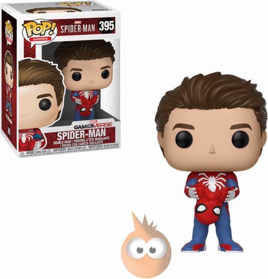 Funko Pop Games: Marvel - Spider-Man Series 1 - Spider-Man (Unmasked) Verzamelfiguur