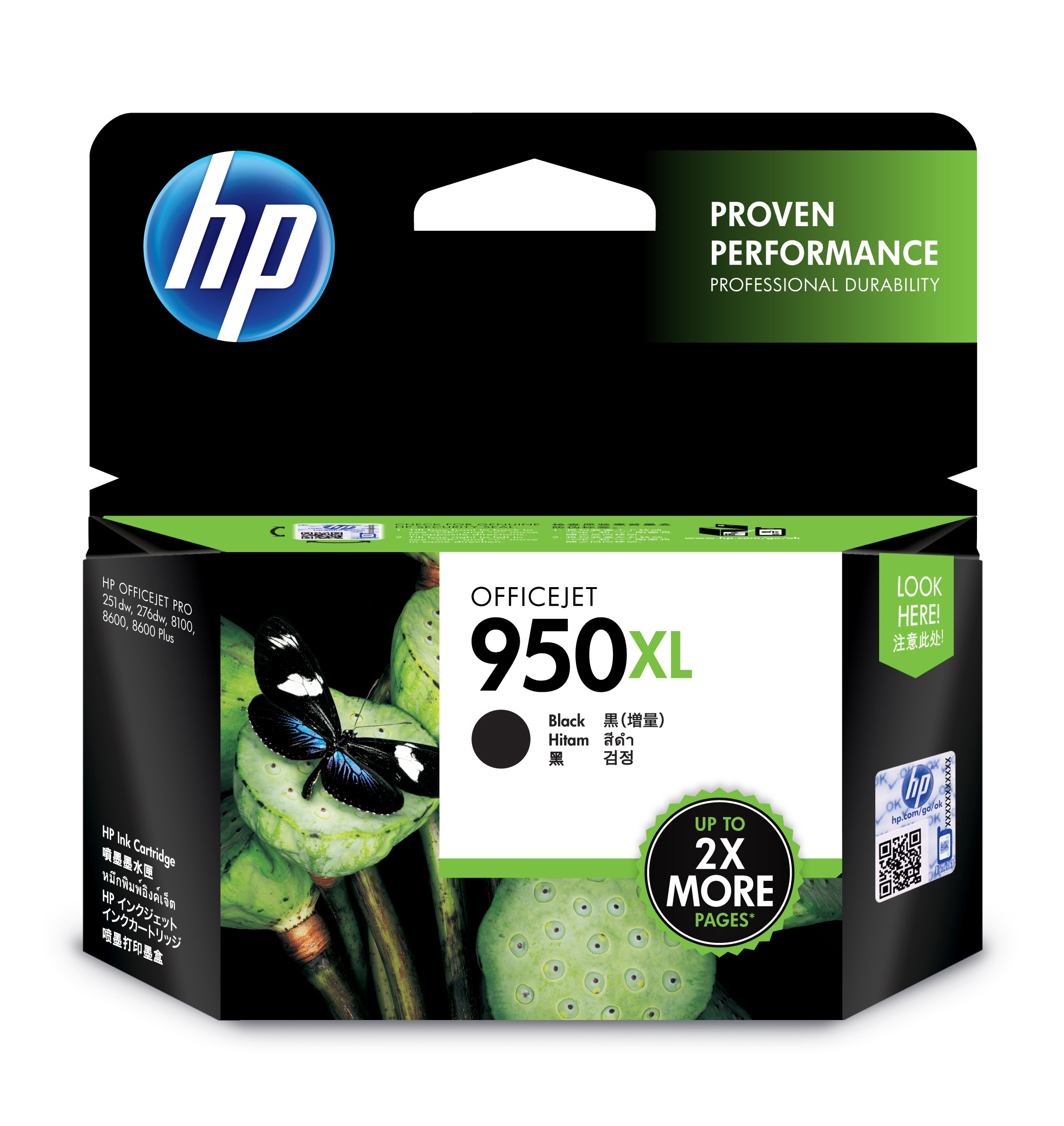 HP 950XL originele high-capacity zwarte inktcartridge