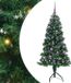 vidaXL Hoek Kunstkerstboom met 150 LED Groen 150 cm PVC en Metaal