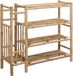 vidaXL Schoenrek - 88 x 27 x 80 cm - Bamboe - Naturel