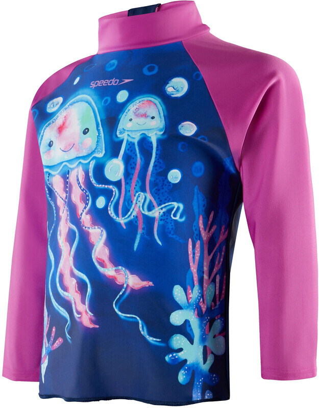 Speedo Rash Guard-shirt voor baby's, met lange mouwen en print