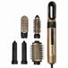 RickiParodi Air – Brosse séchante et fer à friser 6-en-1 – 6 accessoires – Chauffe rapide – Pour tous types de cheveux