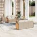 Maison Exclusive - Ensemble de meubles de jardin 6 pièces avec canapé et coussins, beige, en polyrotin