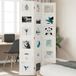 vidaXL Paravent met 3 panelen massief paulowniahout wit
