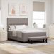 Maison Exclusive - Lit boxspring avec tête de lit, couleur taupe, 140 x 190 cm, rembourré