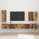 Maison Exclusive - Étagère murale TV, set de 6, 78,5 x 30 x 29,5 cm, bois recyclé