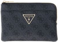 GUESS Laurel II SLG Key Ring Pouch Coal Logo donkergrijs