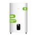 Aspes AT5000DDW Elektrische boiler, 50 l, 2000 W, montageset, weerstand van geëmailleerd staal, digitale thermostaat, temperatuur max. 93 °C, wit, energie-efficiëntieklasse B