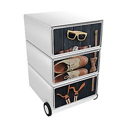 Paper Flow Paperflow easybox mobiele ladenblok met 3 lades 642x390x436mm perfect gentleman - 3660141952360
