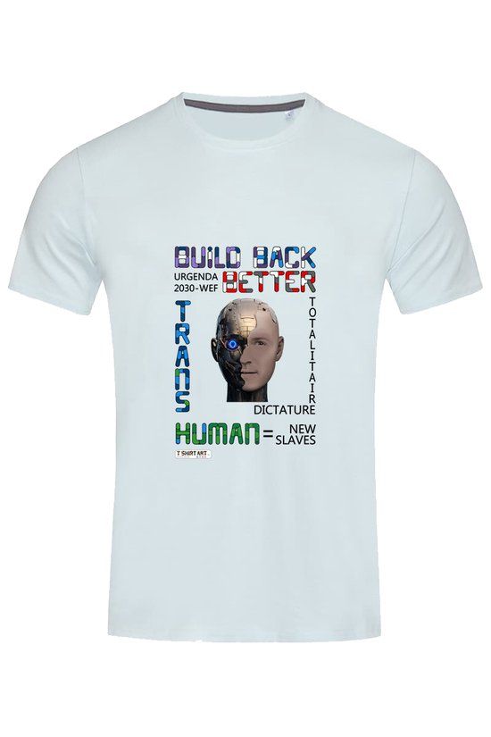 Build Back Better T-shirt Powder Blue - T-shirt - Powder bleu - 0000000003711