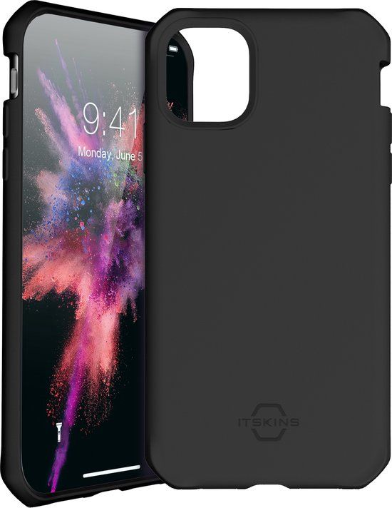 ITskins SpectrumSolid Backcover Shockproof Telefoonhoesje voor Apple iPhone 11 Pro - Zwart