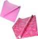 Bellatio Decorations Shoppartners Bv Inpak/cadeau papier - set van 2x stuks rollen - foute penis print - roze