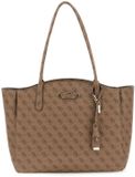 GUESS Lindsey Travel Tote Latte Logo schoudertas bruine