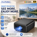 Touyinger Q12W PRO Projecteur 1080P Full HD 4K Autofocus Android12 Home Cinéma Beamer