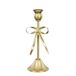 Mica Decorations Kerst kandelaar strik - goud