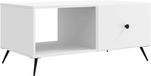vidaXL Salontafel Wit 90 x 50 x 40 cm Bewerkt hout