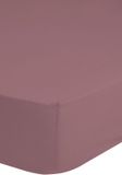 HIP hoeslaken effen kleur - Lits jumeaux 180x220 cm - Roze - 100% Katoen satijn