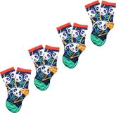 Unabux Freizeitsocken Prints LITTLE PANDA Dierenprint Unisex Baby 4 stuks