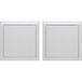 Semin Lot De 2 Trappes De Visite Métallique Laquée Blanche 300 Mm X 300 Mm