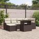 Prolenta Maison Exclusive - Tuinset met 7 delen, bruin [Synthetisch]: Polyrotan
