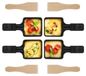 Merkloos Raclettepannen Mini Raclette Pannetjes - Antiaanbaklaag - Set van 4
