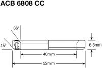 ACB Enduro ACB 6808 CC SS - 440c Stainless (Angular Contact) - 40x52x6,5 (36x45°)