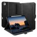 Zinibri iPad Pro 11 inch hoes 2024 M4 A2836 A2837 met potloodhouder & zak & handriem, standhoes, magnetische PU-lederen hoes compatibel met iPad Pro 11 M4 2024 (5e generatie), zwart
