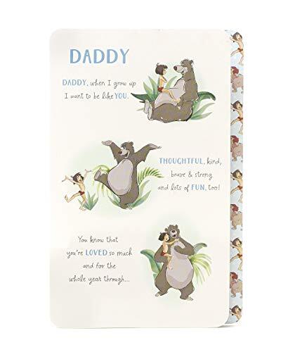 UK Greetings Daddy Verjaardagskaart - Jungle Book Verjaardagskaart voor papa, schattige papa, cadeau voor papa, ideale cadeaubon voor hem - Disney