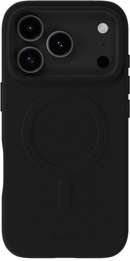 Holdit Soft MagSafe Case voor de Apple iPhone 17 Pro - Zwart