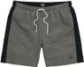 STHUGE - Heren - Zwembroek beachwear elastische tailleband koord - Donkergrijs - Maat 8XL