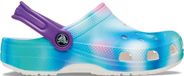 Crocs Classic Solarized Clog Unisex Maat 38/39 Wit Lichtblauw Paars Roze Rubber Tie-dye