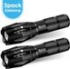 FOXLY 2 x Militaire LED Zaklamp Set - Waterproof - Oplaadbaar - 1000 Lumen
