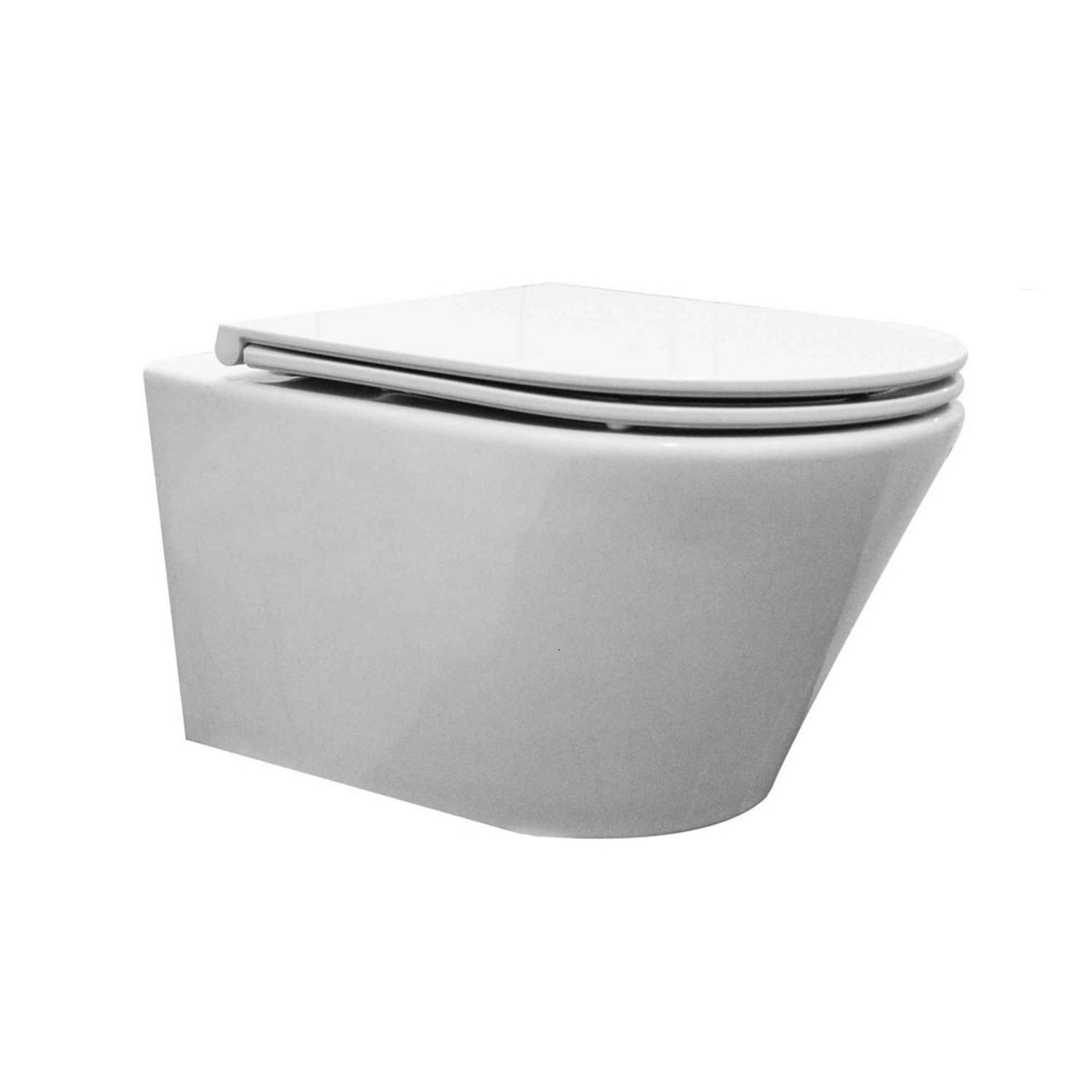 Boss & Wessing Vera Rimless Wandcloset - Glans Wit - Softclose