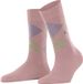 Burlington Marylebone gedessineerd wol sokken dames rood - maat 36-41