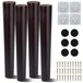 Omgoods - Set van 4 Houten Meubelpoten 30cm Conisch voor Meubels